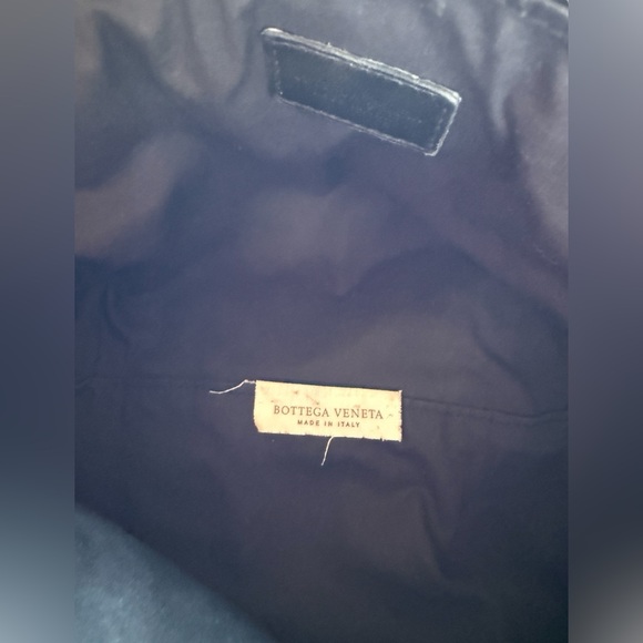 Vintage Bottega Veneta Italian Velvet Corduroy Zip Clutch Bag Cosmetic Pouch 9" - Picture 6 of 11